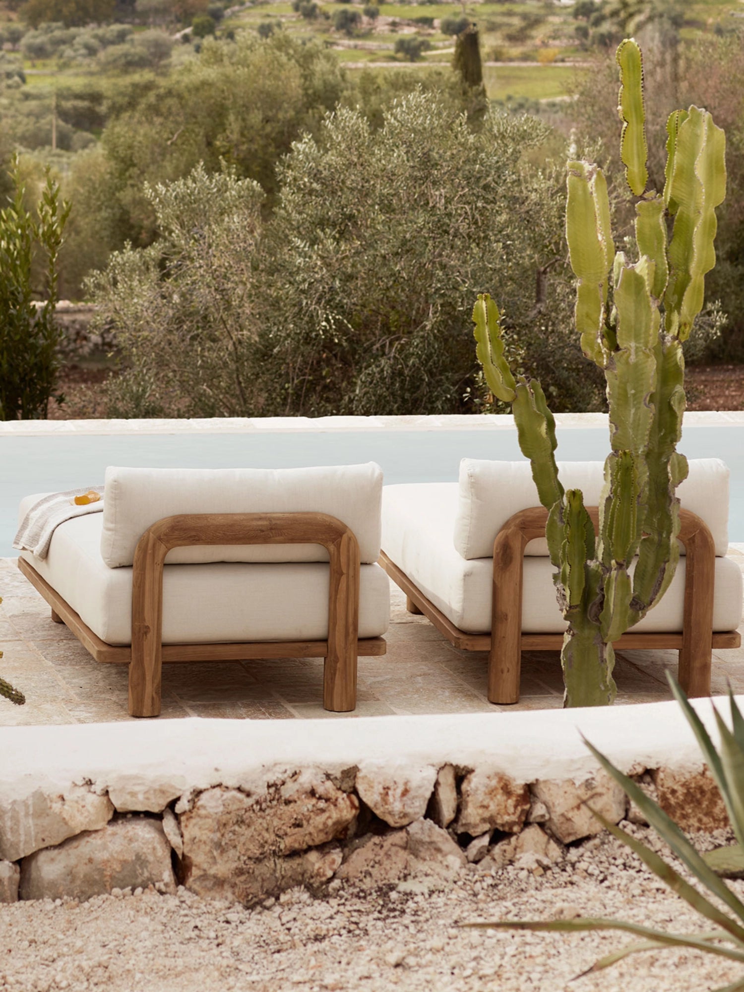 Teak Sofa Chaise Module