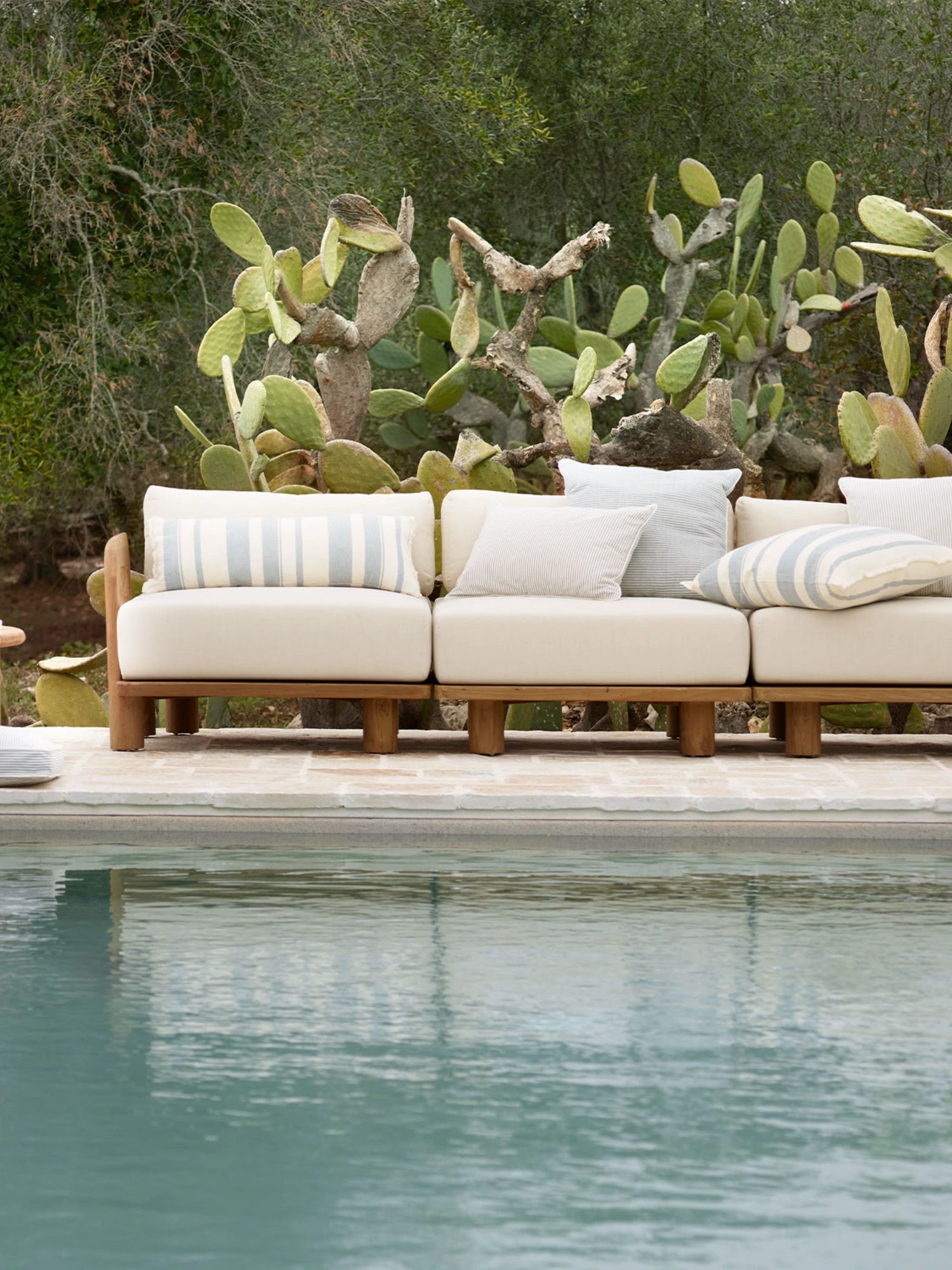 Teak Sofa Corner Module