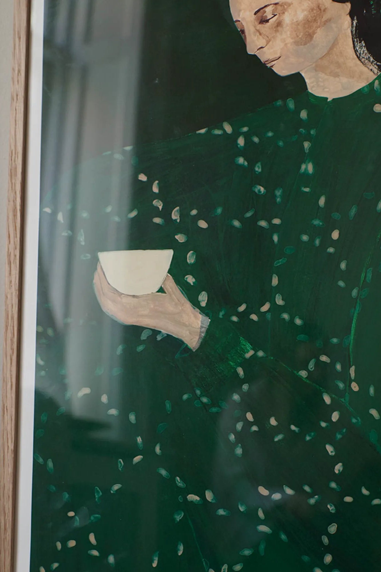 A close-up of Coffee Alone At Place De Clichy with rich, aromatic steam rising from the cup, inviting you to savor the moment