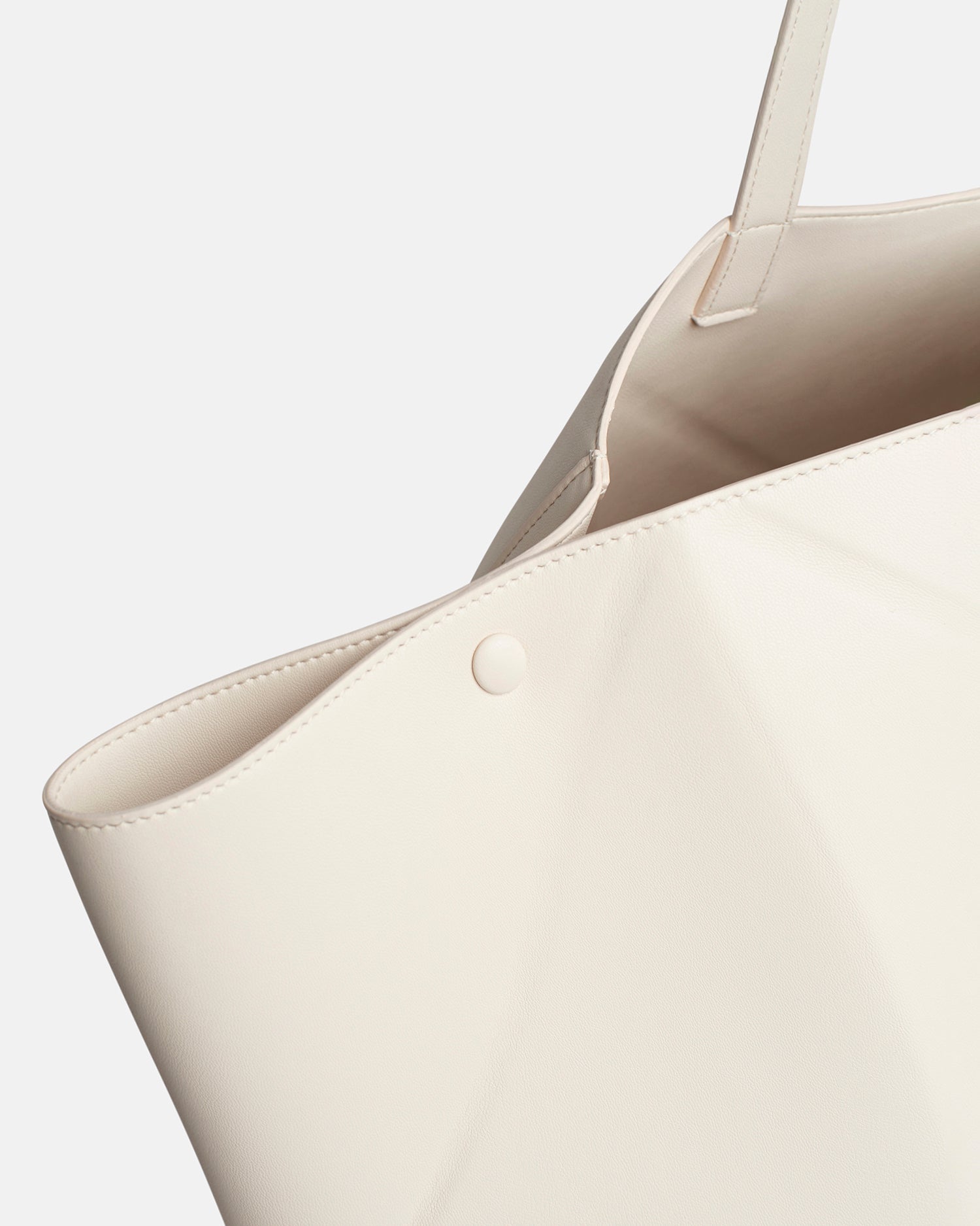 Origami Tote Large - Alt-Nappa Tote - Off White
