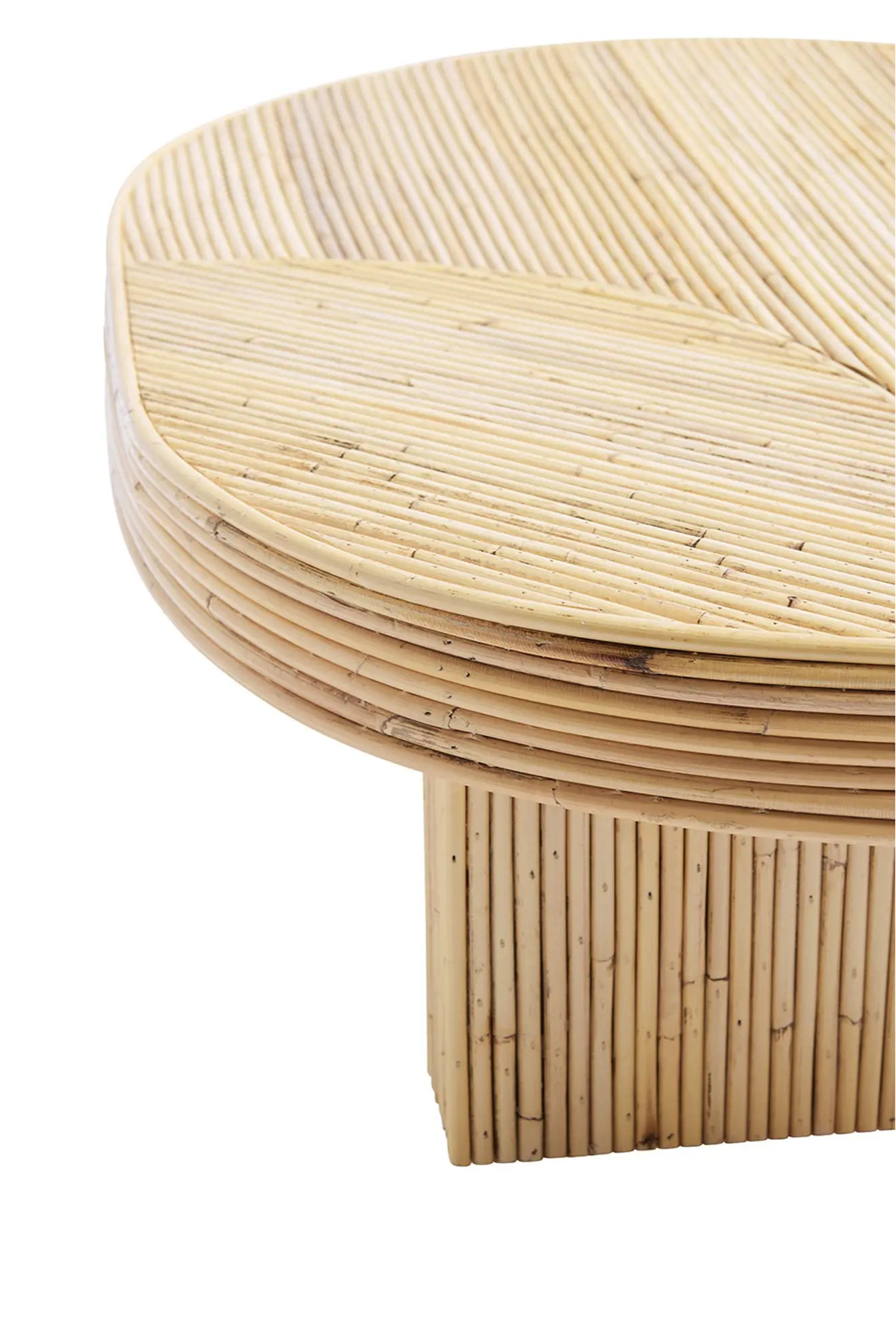 Beautiful Viva Rattan Table with intricate woven detailing and sturdy construction