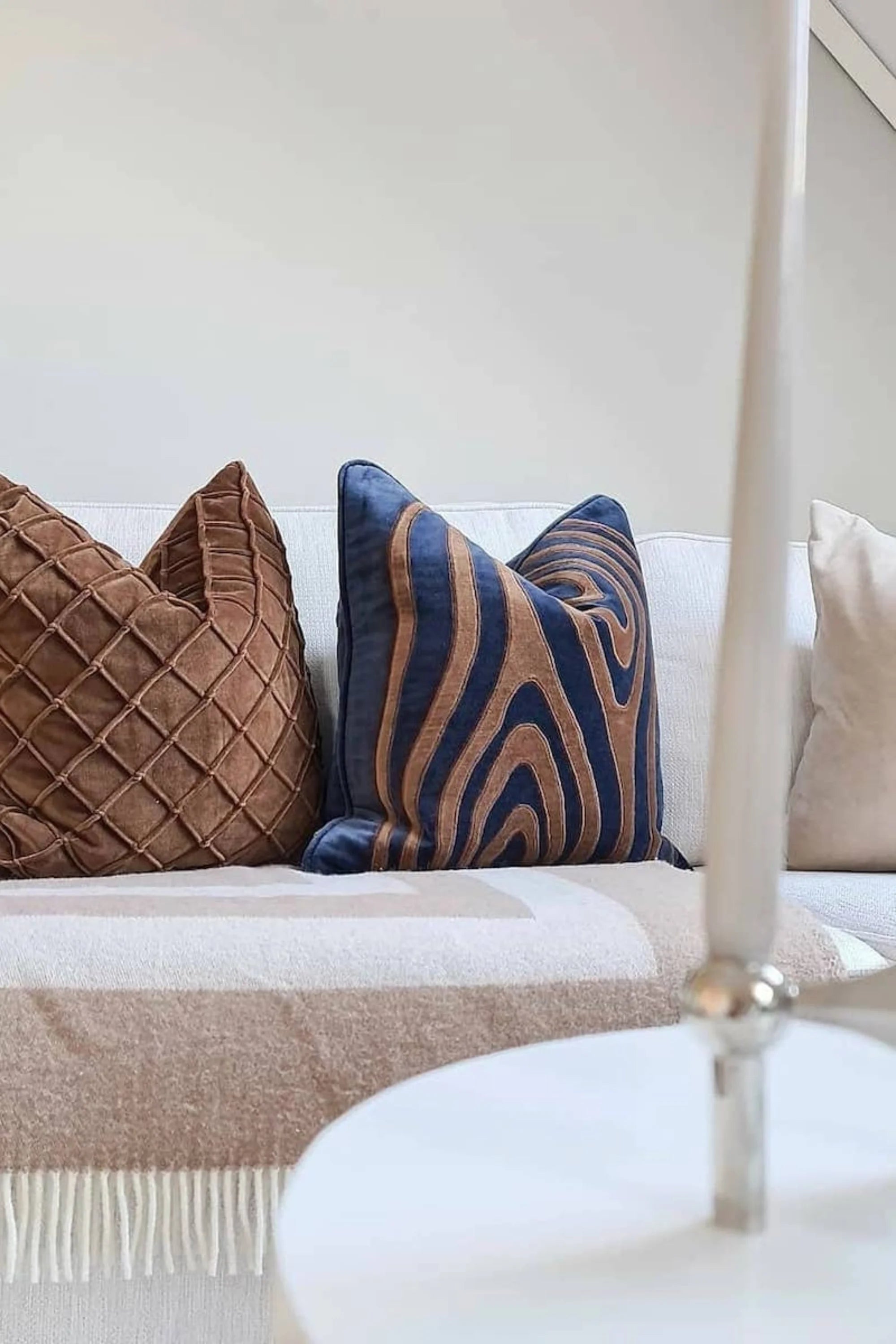 Mita Velvet Throw Pillow