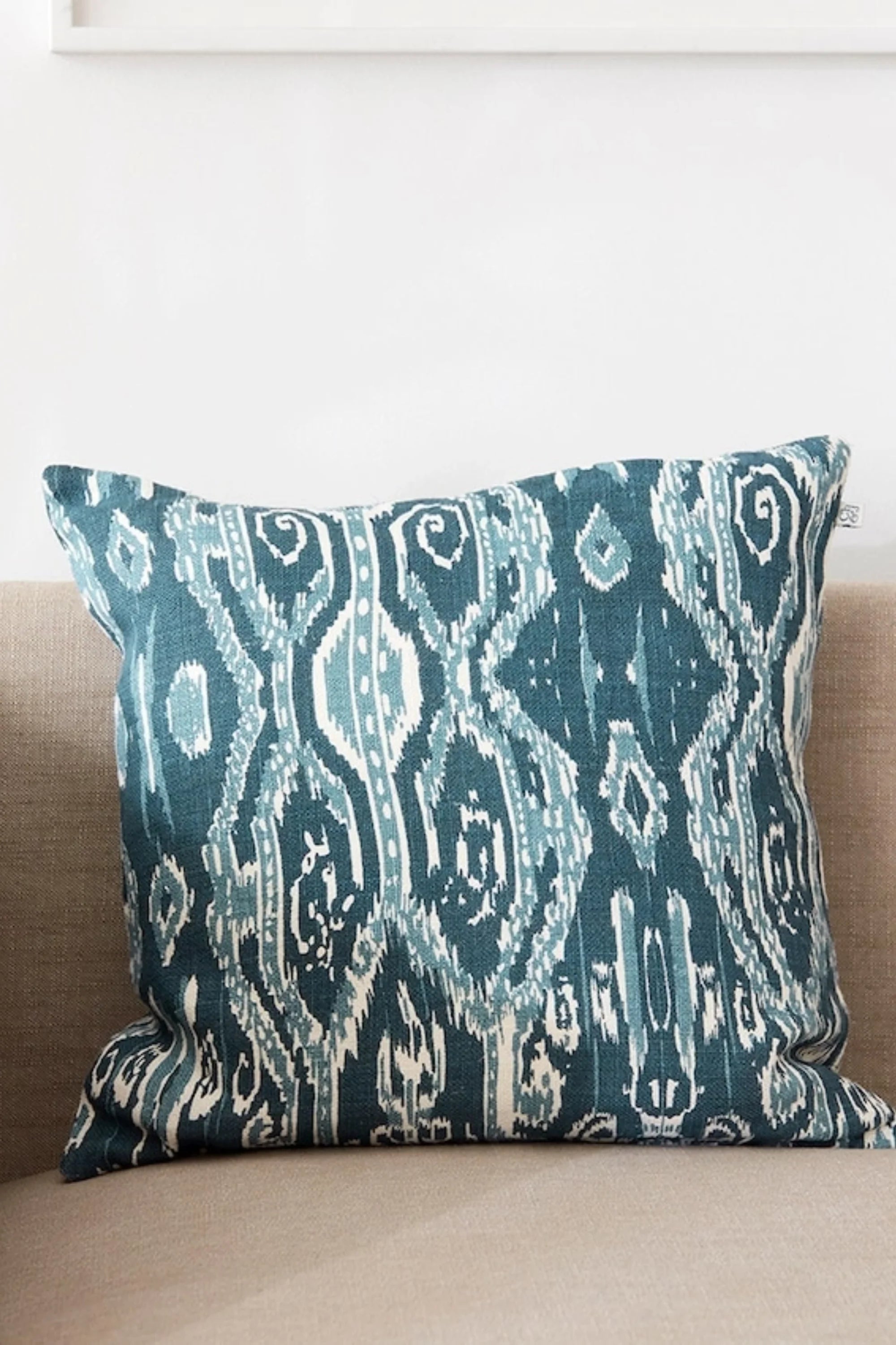 Ikat Madras Throw Pillow