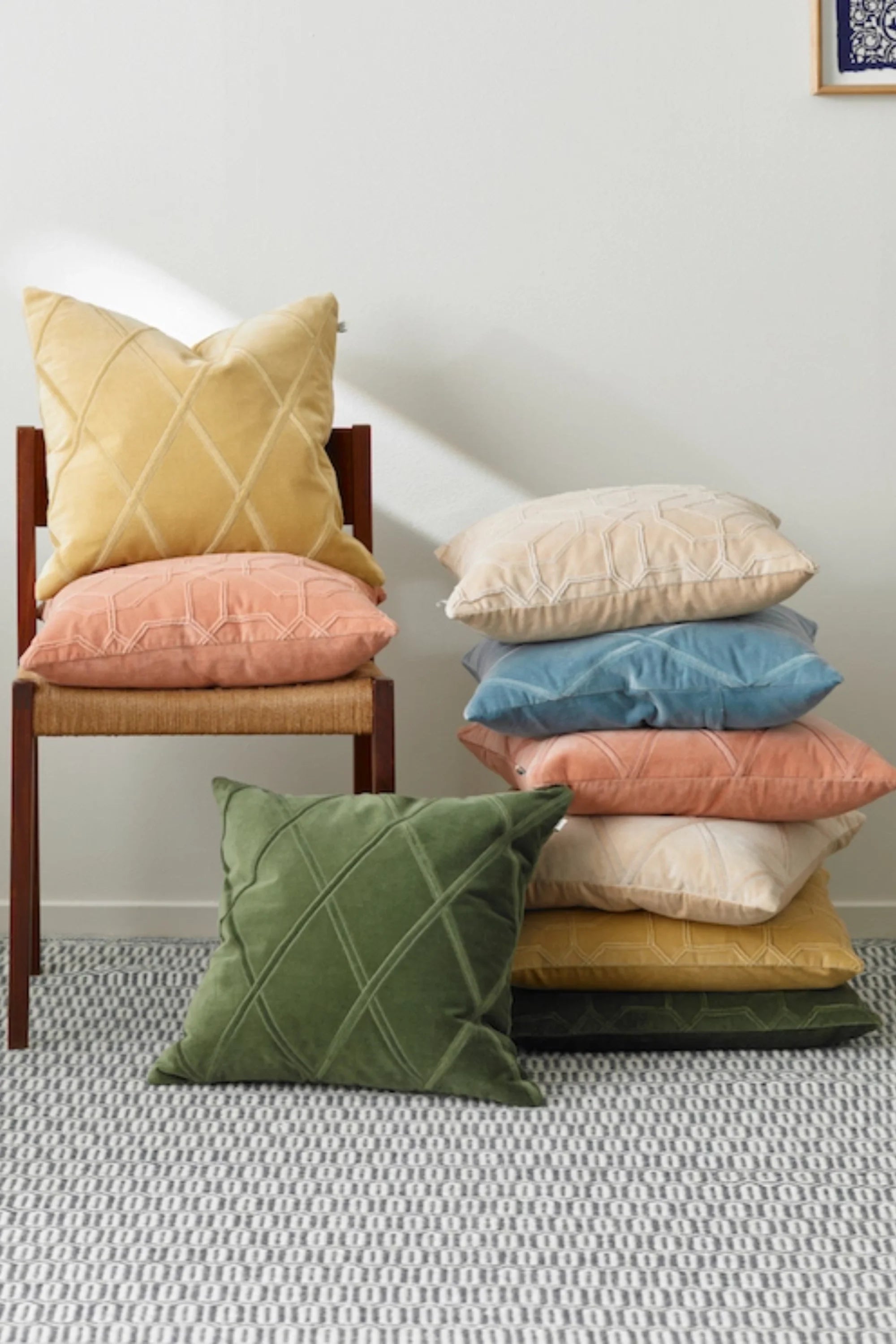 Orissa Velvet Throw Pillow