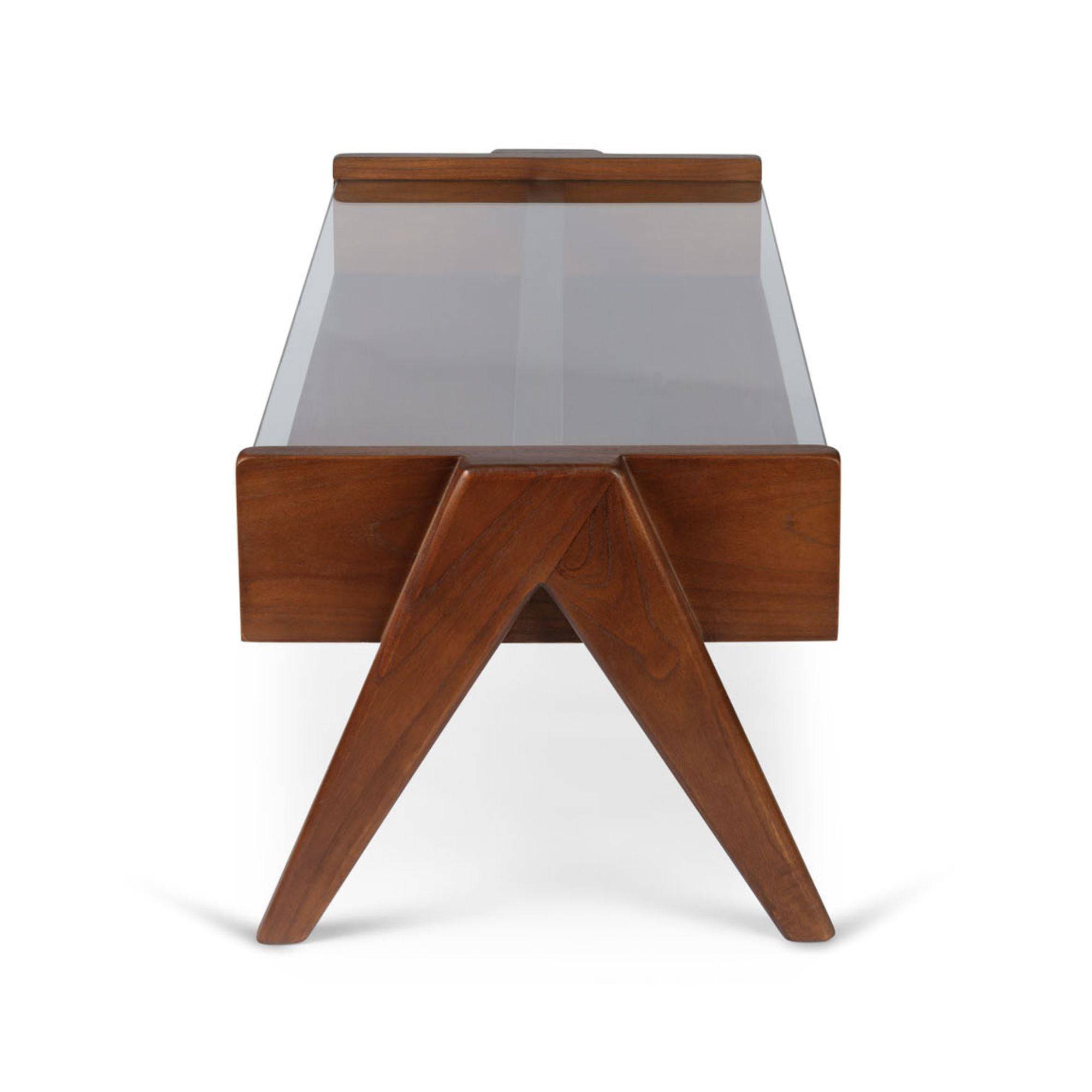 Chandigarh Glass Coffee Table - THAT COOL LIVING