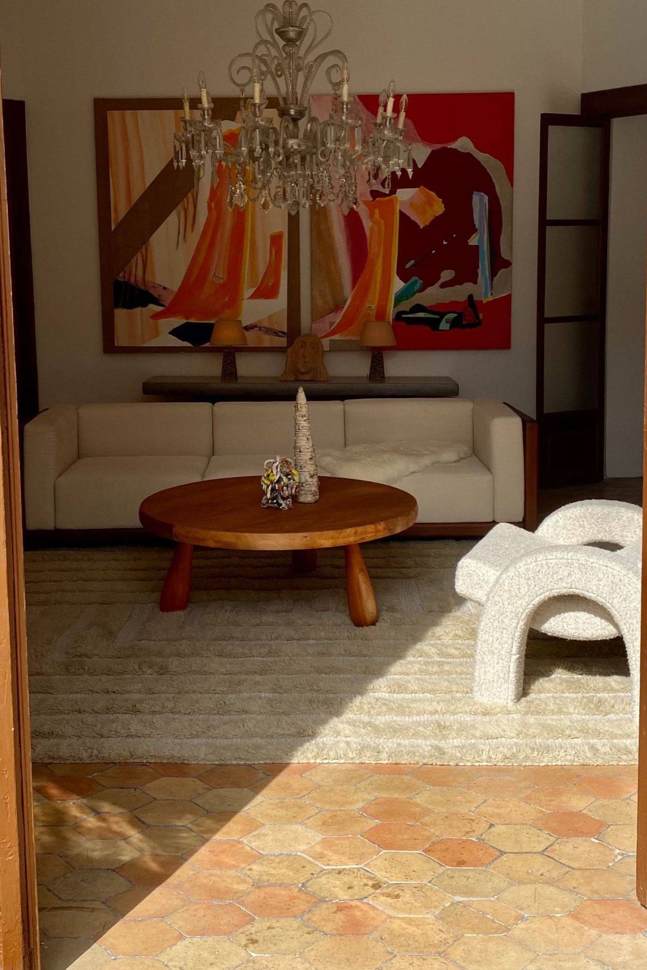 Arco Lounge Chair Boucle White - Timeless Armchair - Dusty Deco - THAT COOL LIVING