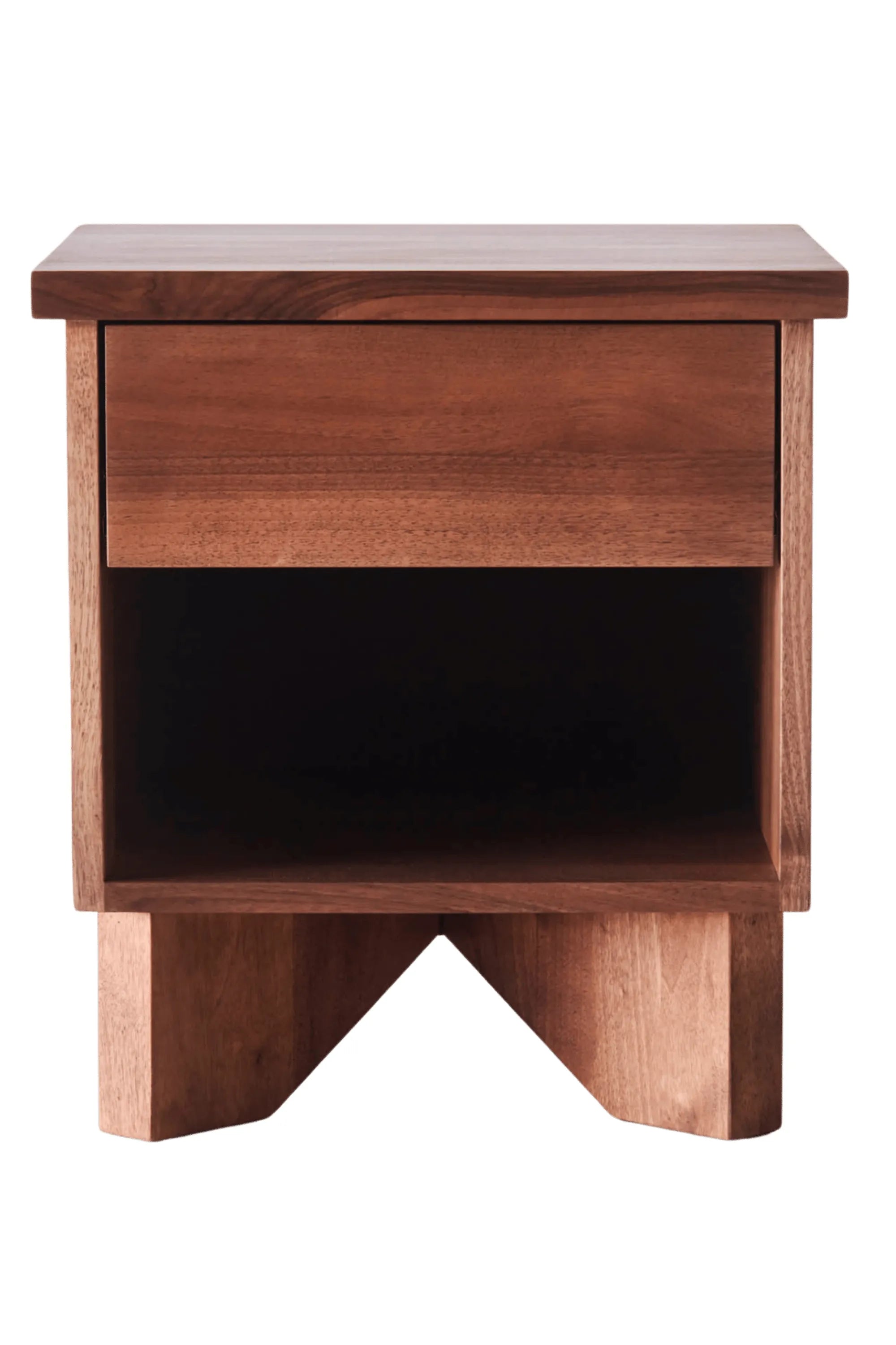 V Bedside Table Walnut - THAT COOL LIVING
