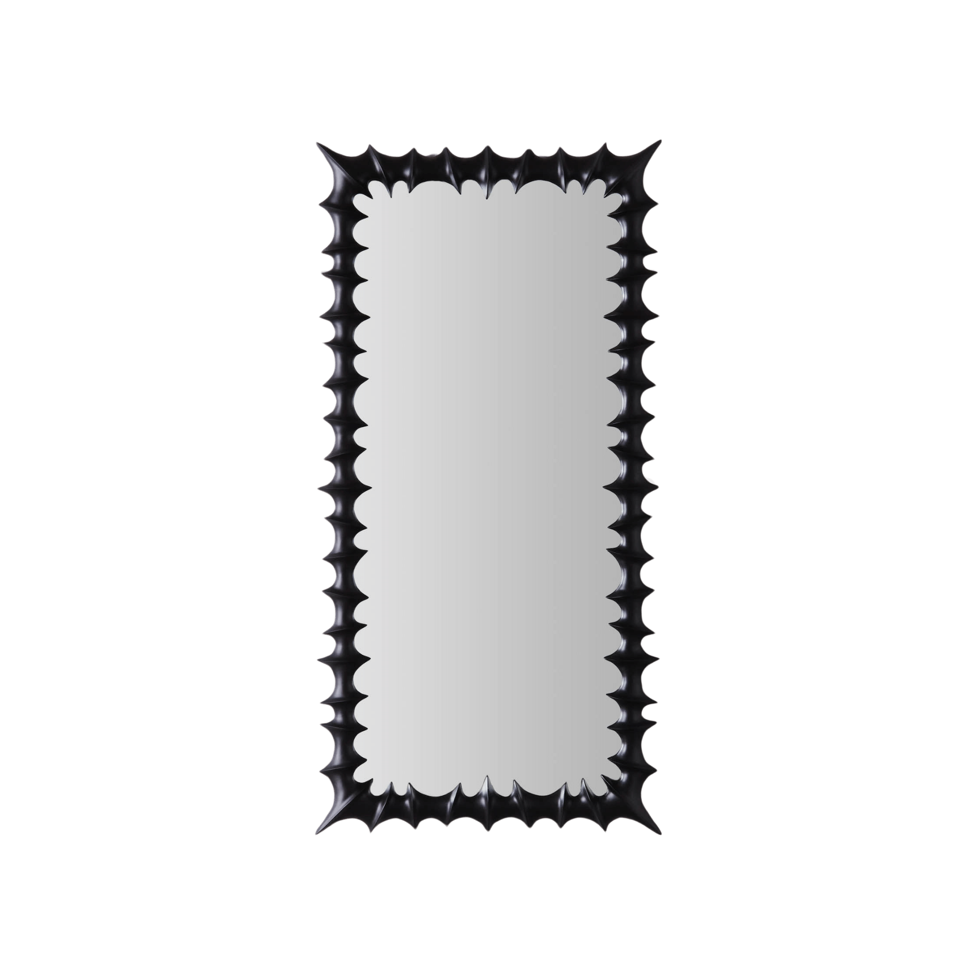 Brutalist Mirror Large Black