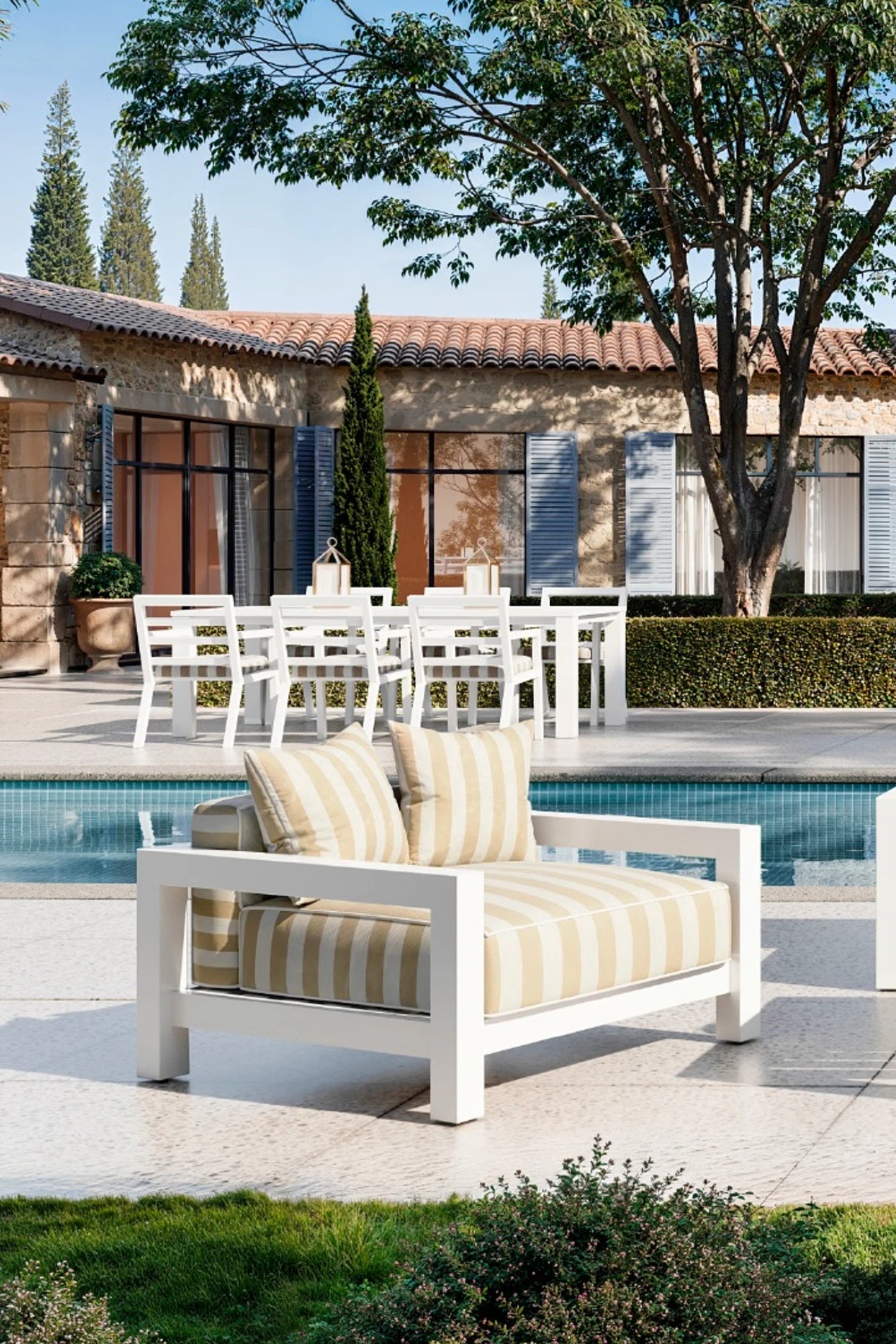 That Cool Living - Cap-Antibes Outdoor Armchair – Aluminum Lounge Chair - Eichholtz