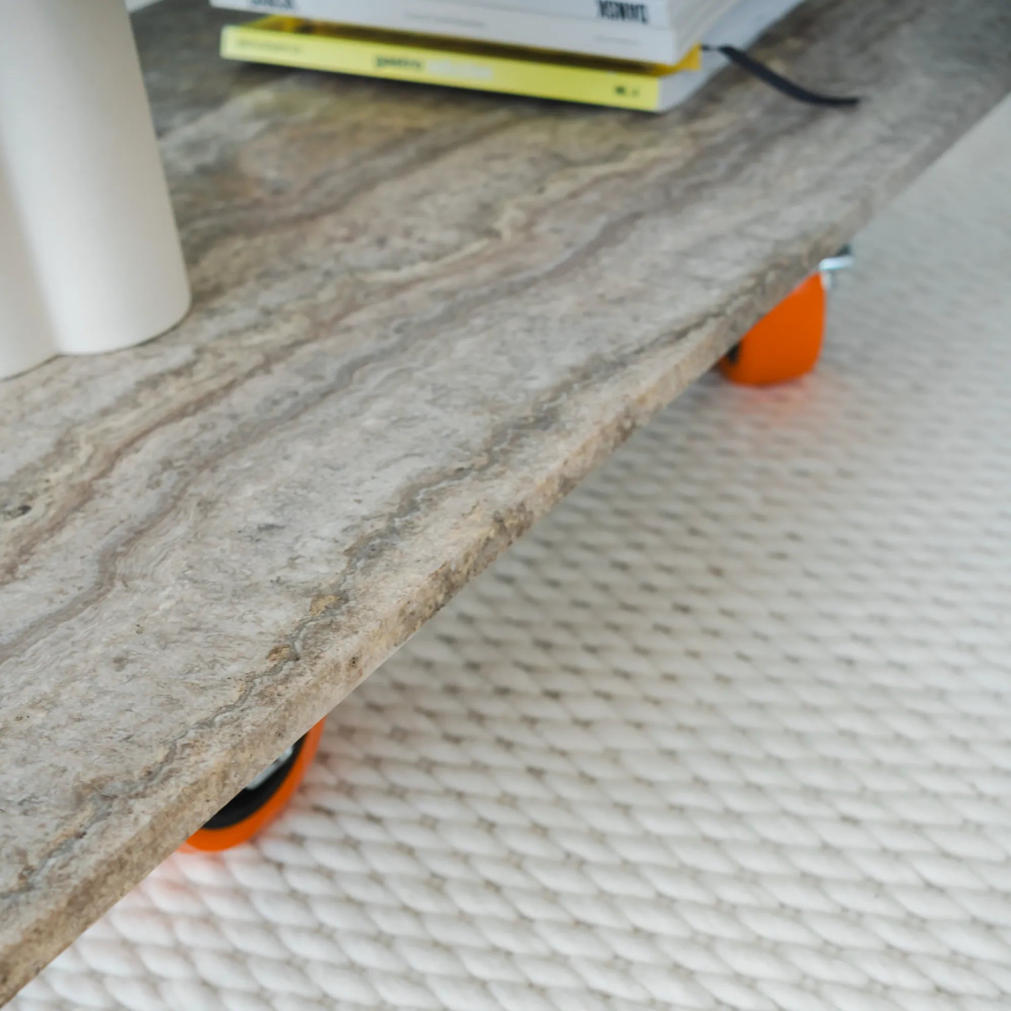 Minimalist Coffee Table with Clean Lines and Natural Wood Grain