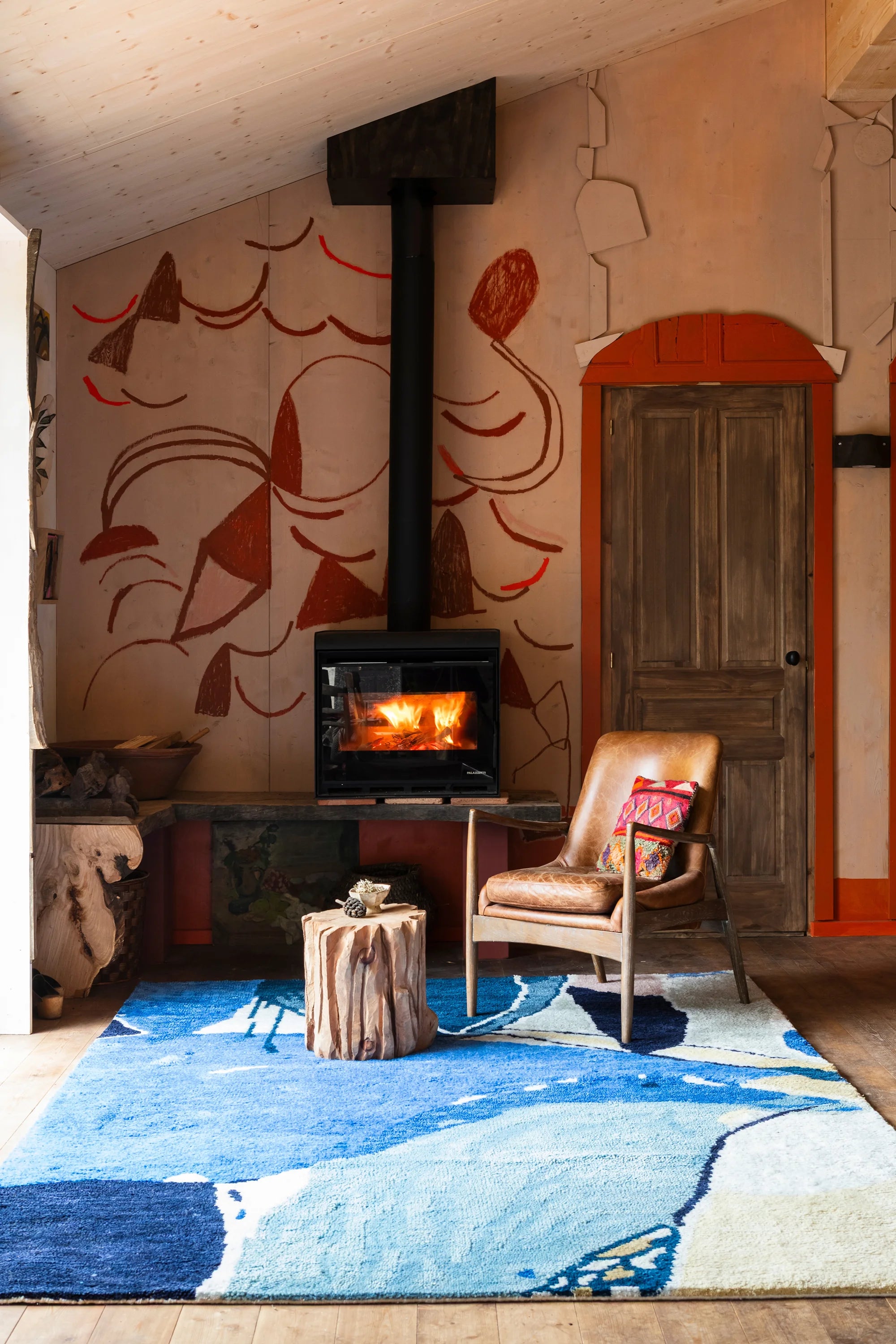 Blue Lake Wool Rug