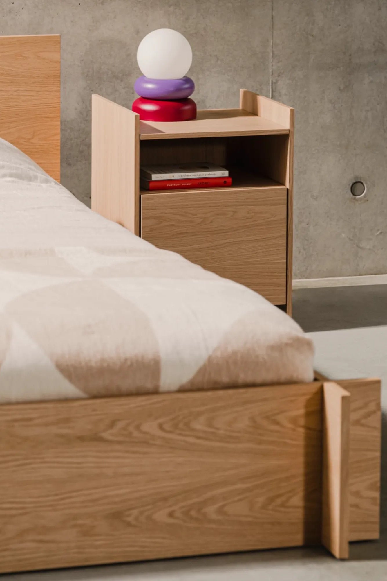 Spacious under-bed storage drawers in Valt Bed for organization