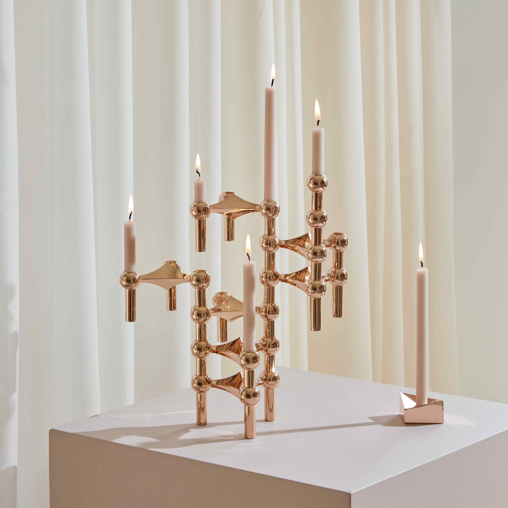 Modular Candle Holder - Rose Gold - THAT COOL LIVING