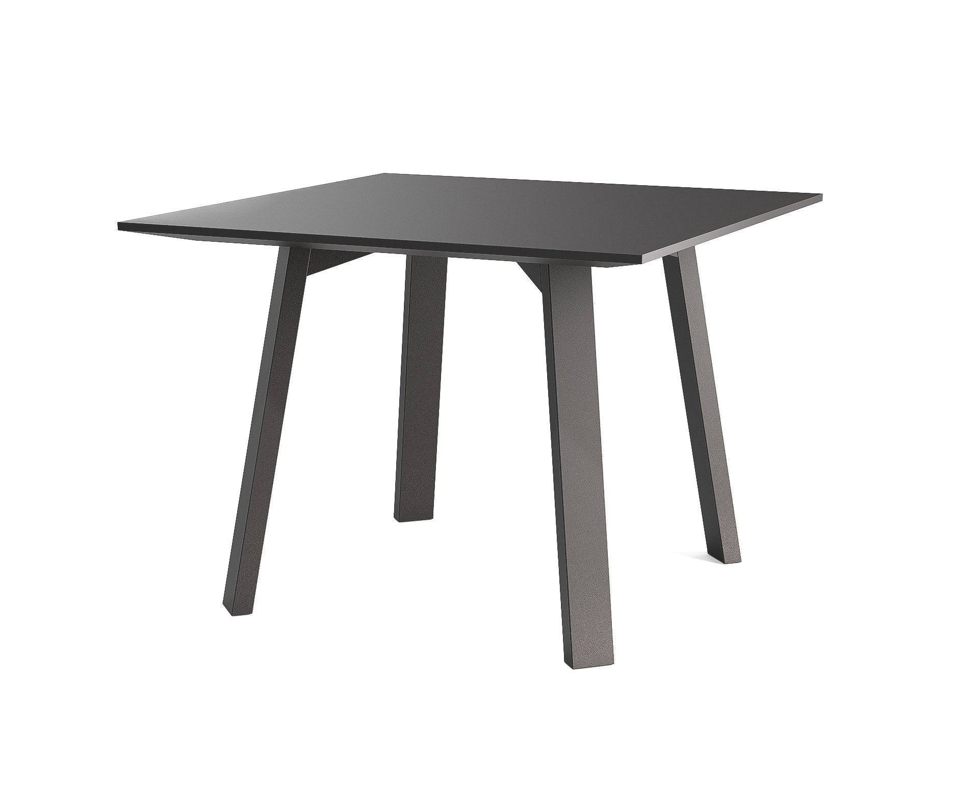 Flat Dining Table - Black - Square - THAT COOL LIVING