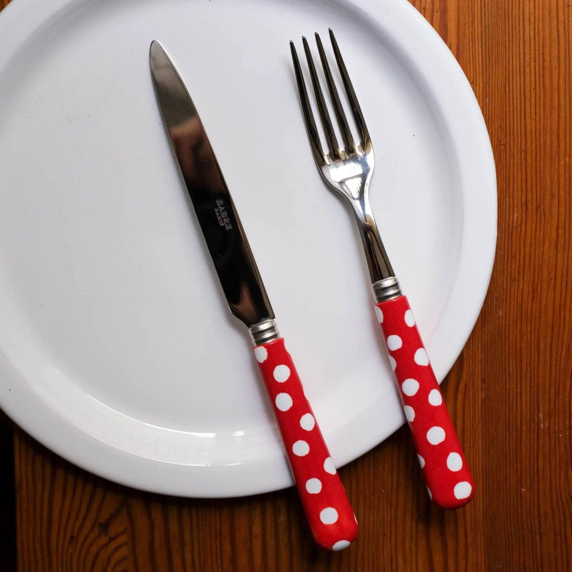 White Dots Cutlery Set - THAT COOL LIVING