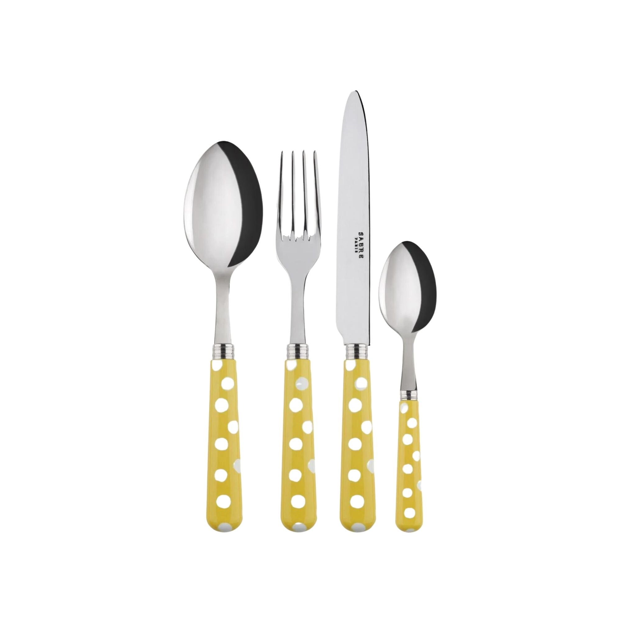 White Dots Cutlery Set