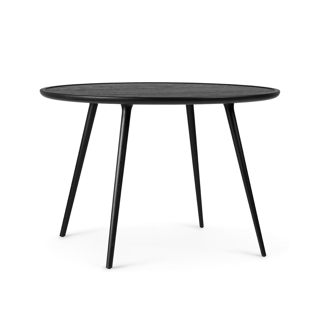 Accent Dining Table | Black Stain Lacquered Oak | Ø 110 | by Space Copenhagen - THAT COOL LIVING