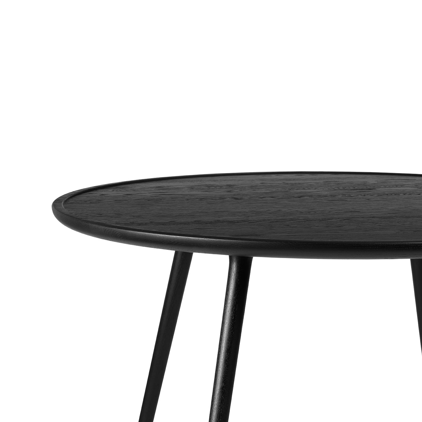 Accent Dining Table | Black Stain Lacquered Oak | Ø 110 | by Space Copenhagen - THAT COOL LIVING