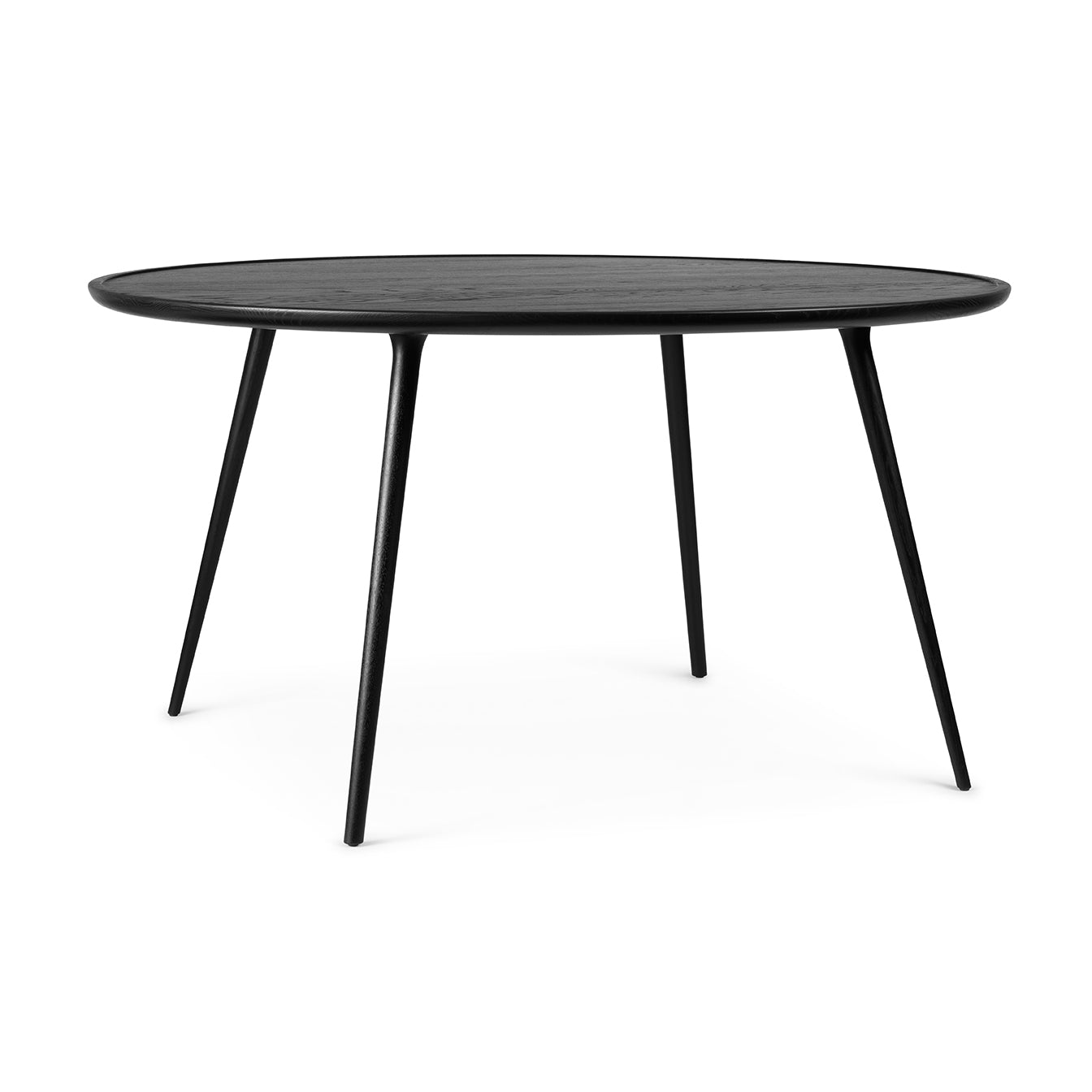 Accent Dining Table | Black Stain Lacquered Oak | Ø 140 | by Space Copenhagen - THAT COOL LIVING