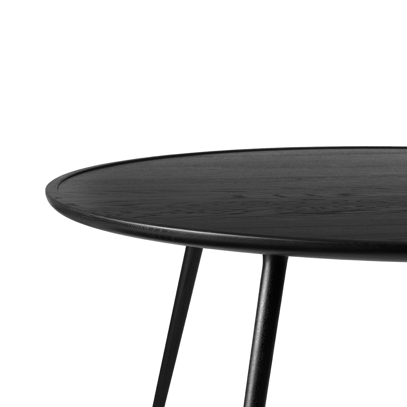 Accent Dining Table | Black Stain Lacquered Oak | Ø 140 | by Space Copenhagen - THAT COOL LIVING