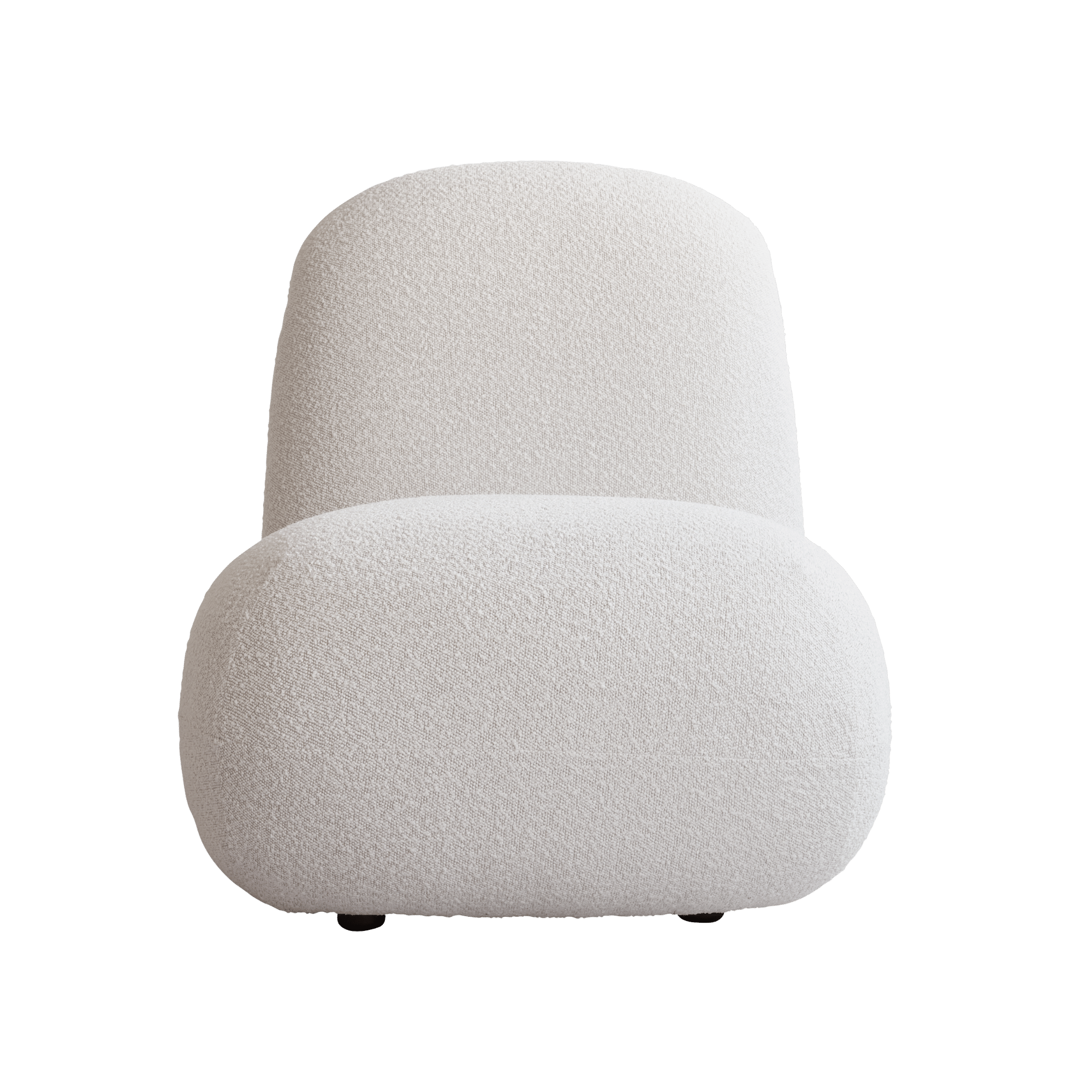 Flat Toe Lounge Chair - Boucle