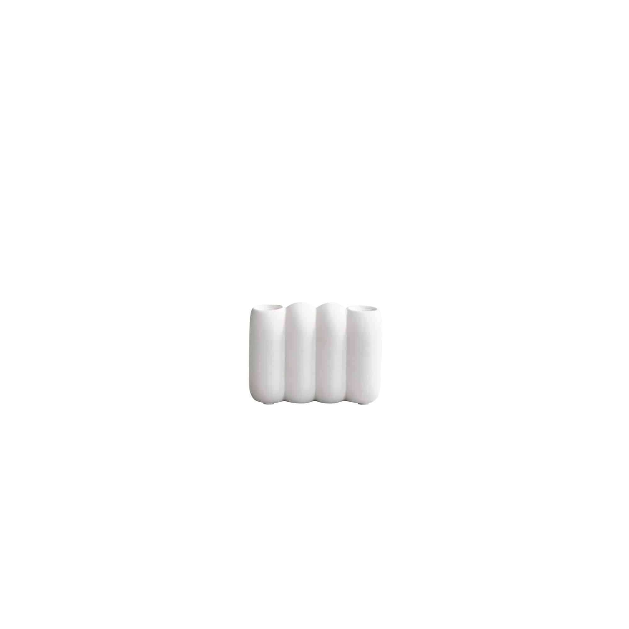 Mini Tube Candle Holder - Bone White