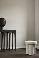 Sturdy wooden Big Foot Stool with comfortable cushion and non-slip feet