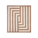 Soft and cozy Labyrinth Throw featuring intricate maze-inspired pattern in grey