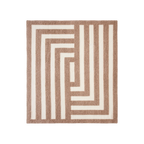 Soft and cozy Labyrinth Throw featuring intricate maze-inspired pattern in grey