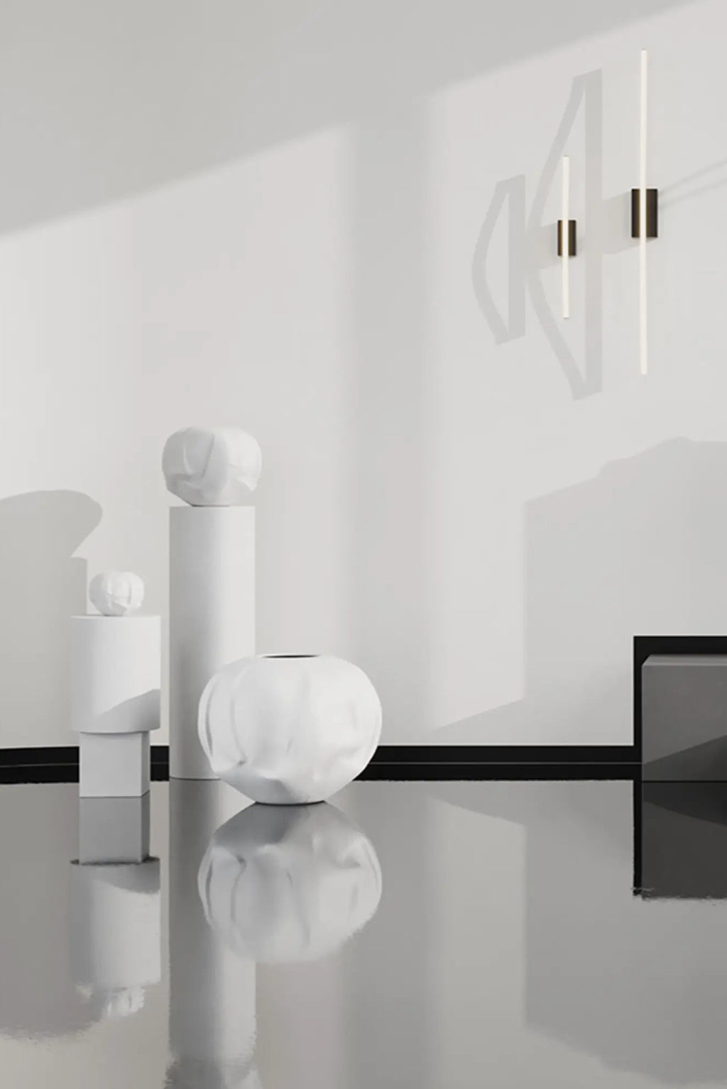 Orimono Vase - Medio in a modern living room with natural light