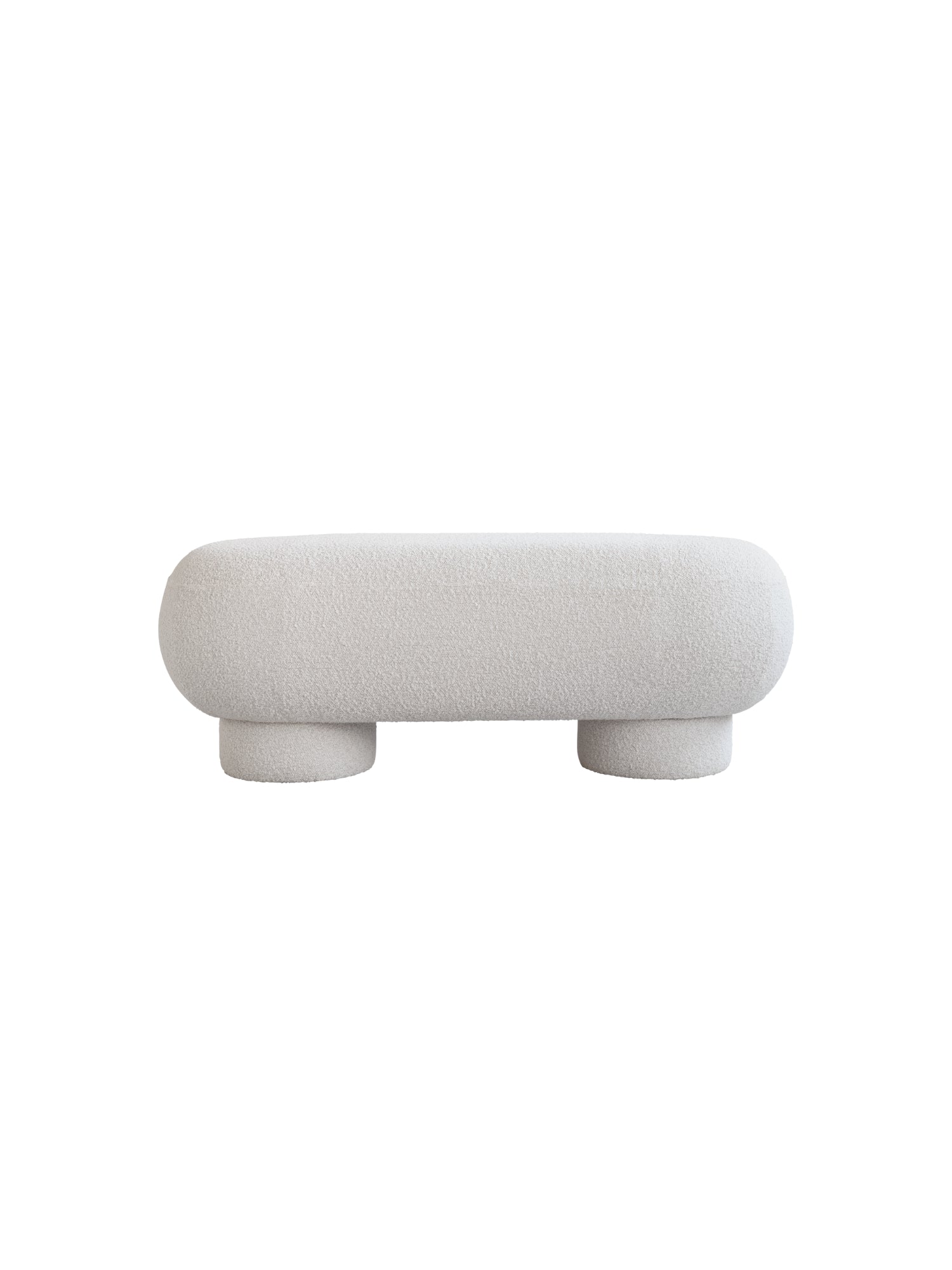 Petit Big Foot Bench - Boucle by 101 CPH - THAT COOL LIVING
