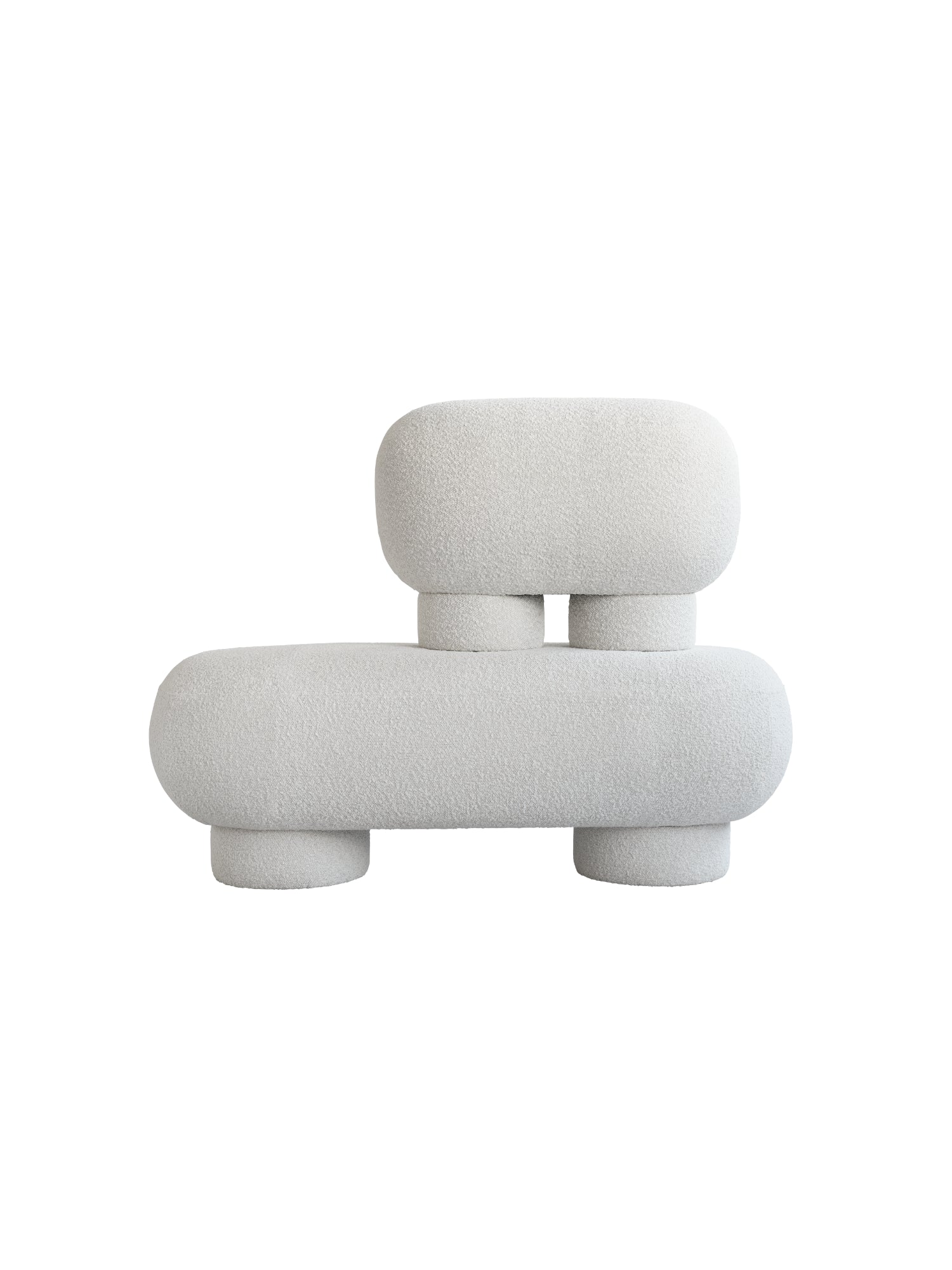 Petit Big Foot Bench - Boucle by 101 CPH - THAT COOL LIVING
