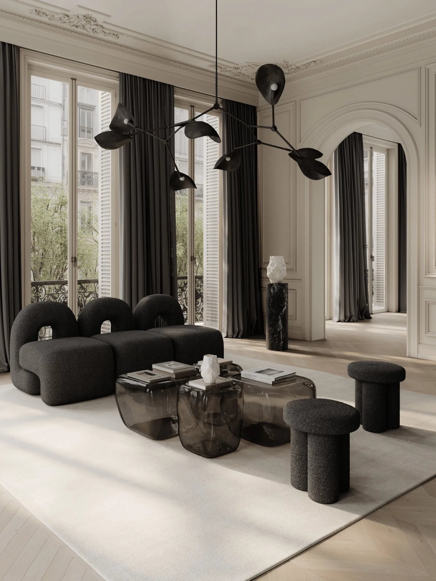 Ishi Coffee Table Set - Glass