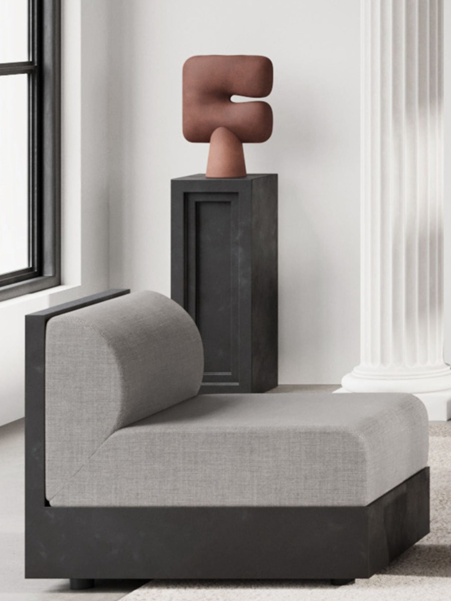 Tribu Lounge Chair - Taupe Palazzo