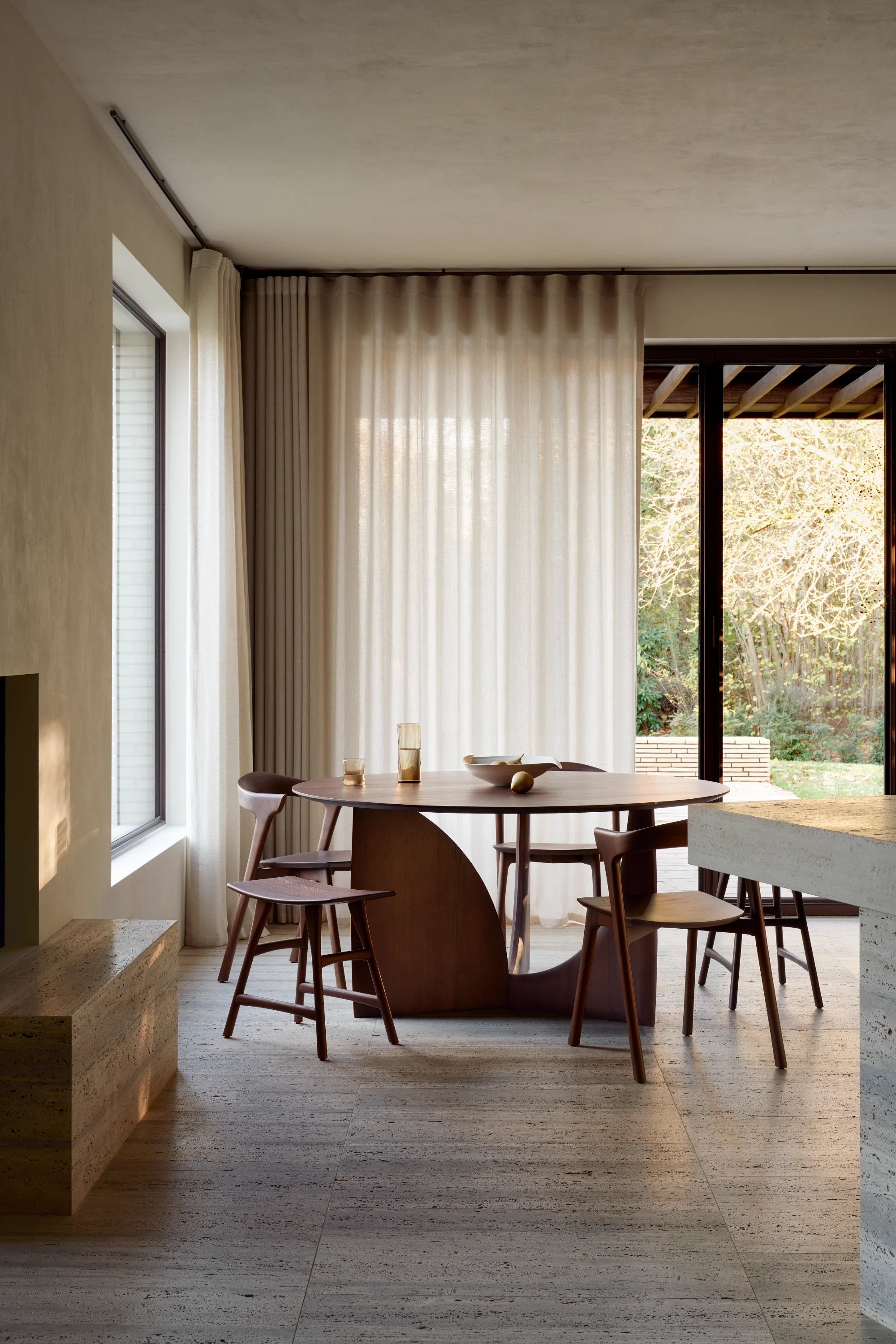 Geometric Round Dining Table