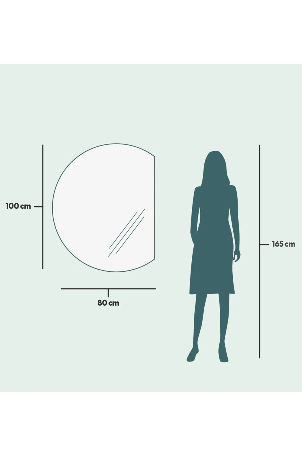 Half-Moon Mirror With Lights - THAT COOL LIVING