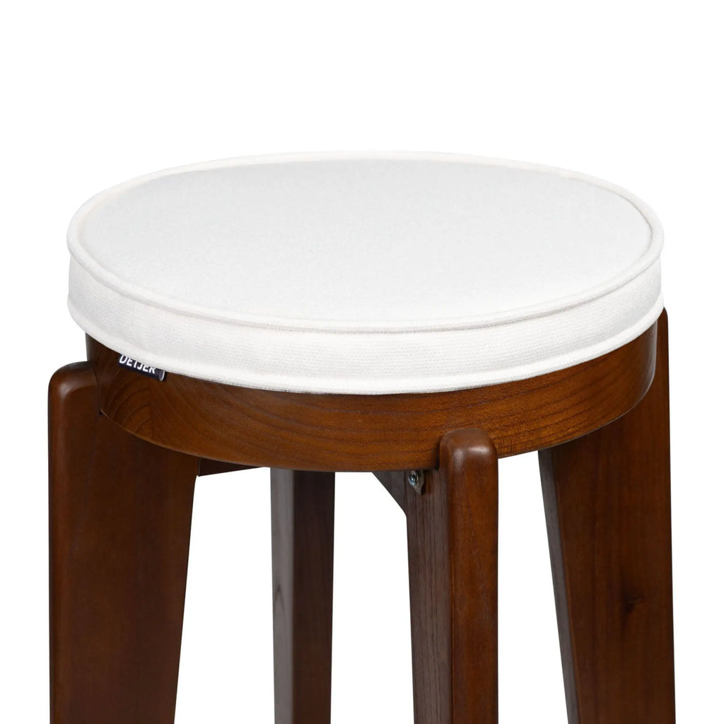 Ergonomically designed cushion for barstool with memory foam filling