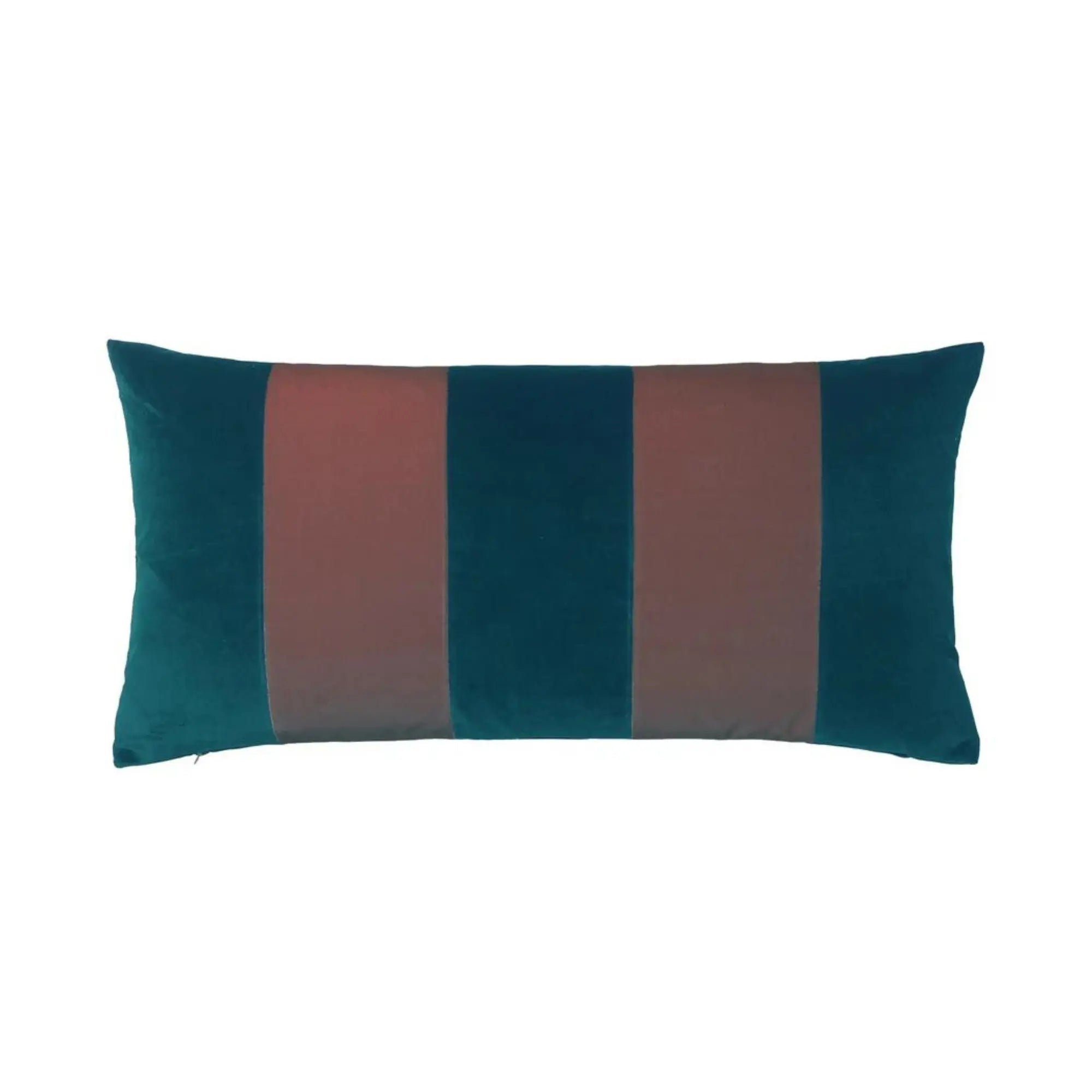  Decorative throw pillow with striped pattern and plush filling 