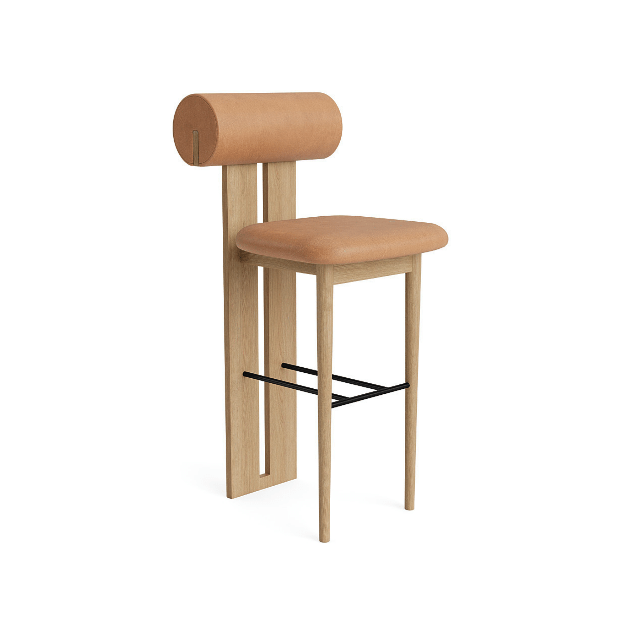 Hippo Bar Chair - Leather - THAT COOL LIVING