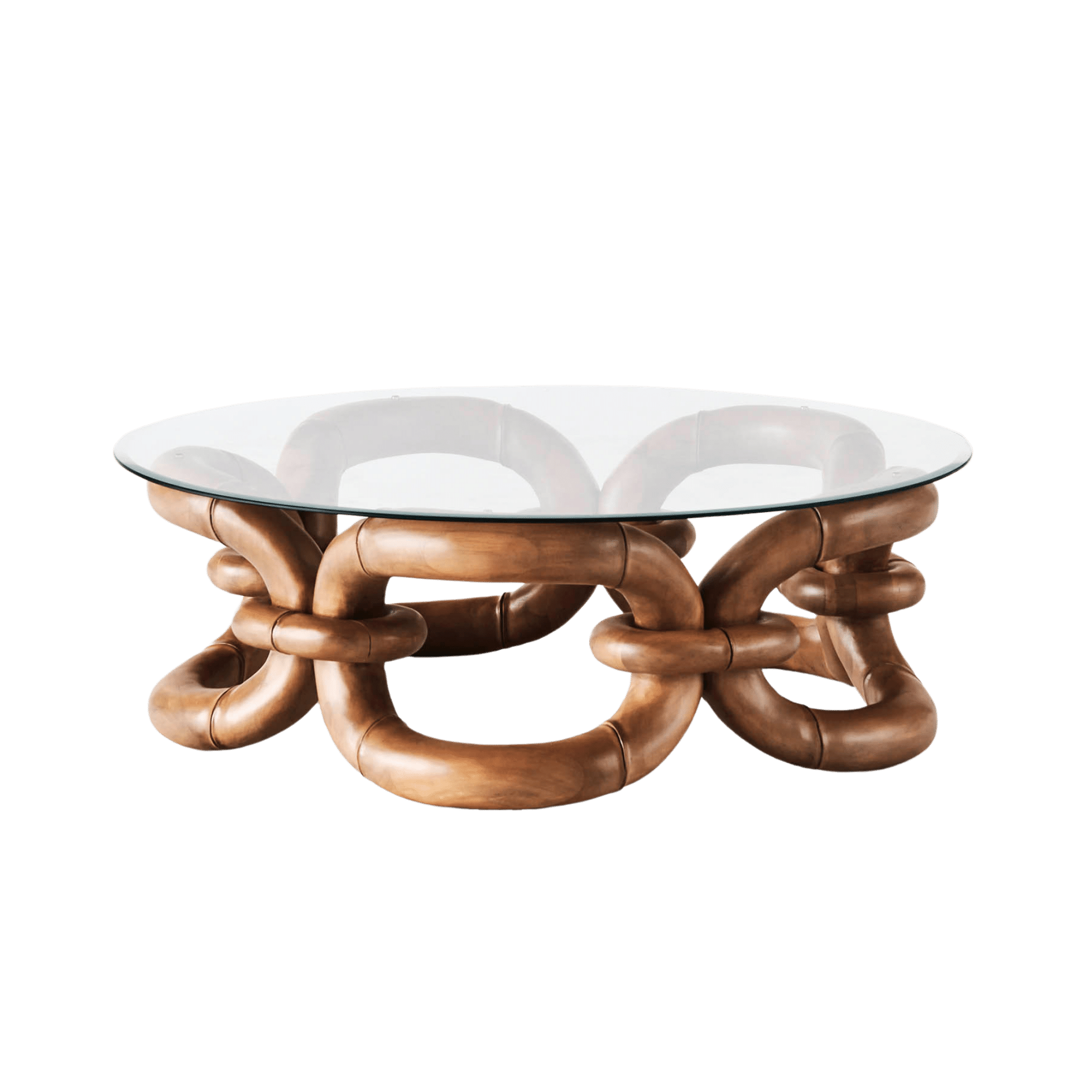 Table de canapé avec bracelet en bambou 