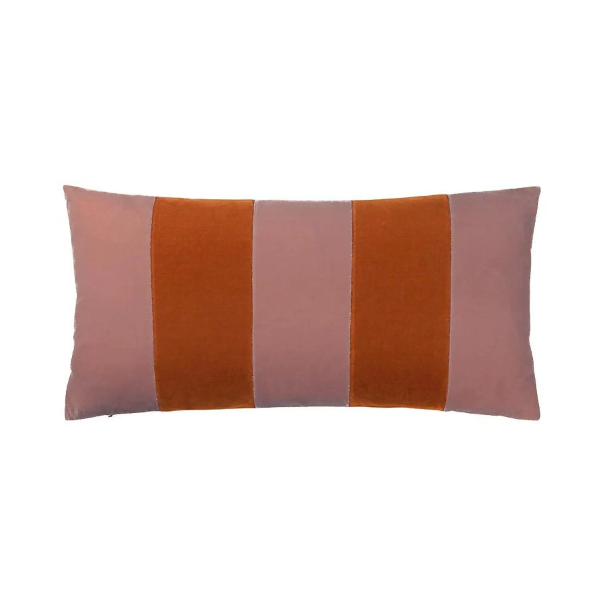  Blue and white striped cushion with durable, removable cover 