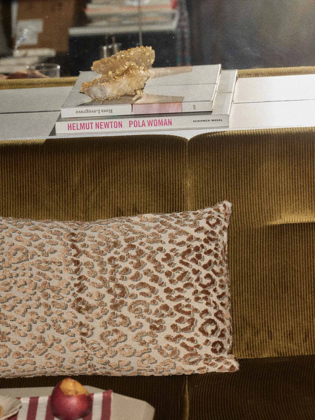 Leopard Jacquard Throw Pillow
