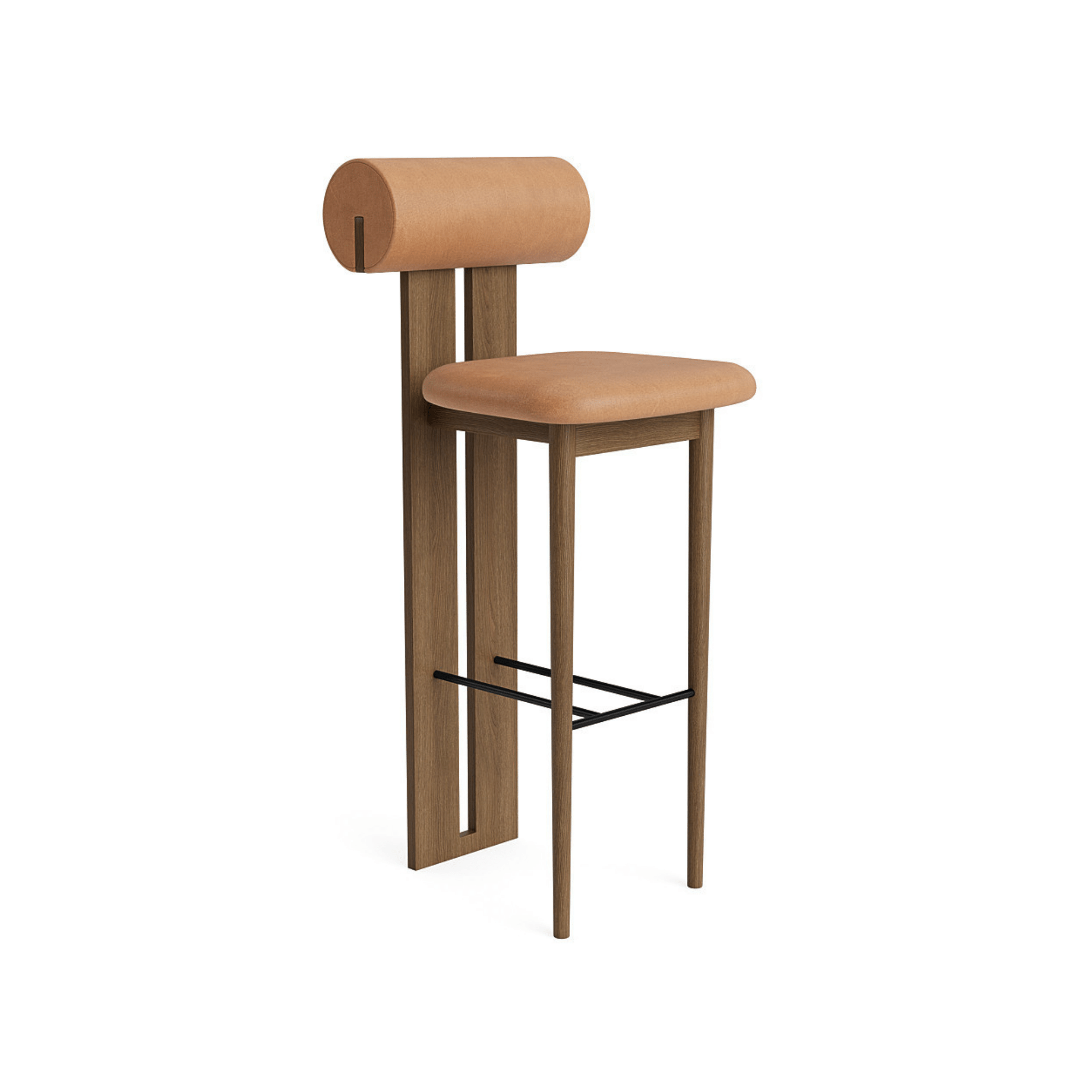 Hippo Bar Chair - Leather - THAT COOL LIVING
