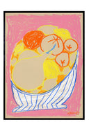 Fruit Bowl on a Pink Table - Art Print - THAT COOL LIVING