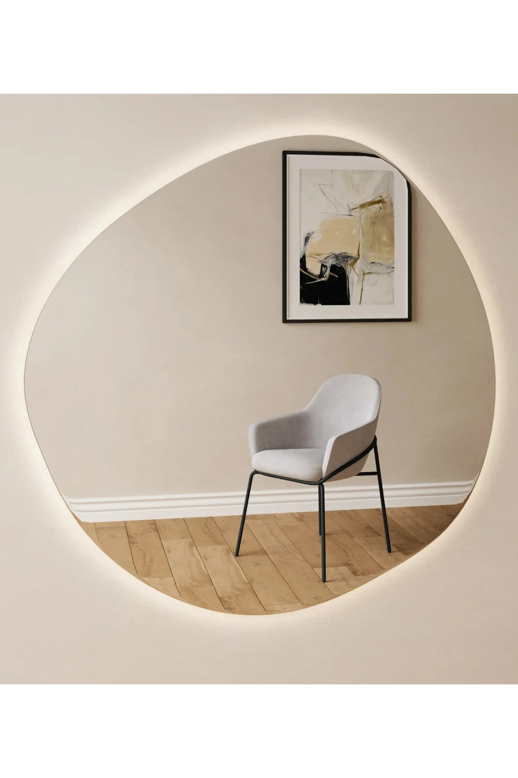 Pebble Mirror with Lights - THAT COOL LIVING