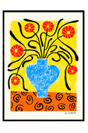 Flowers in Blue Vase - Art Print - THAT COOL LIVING