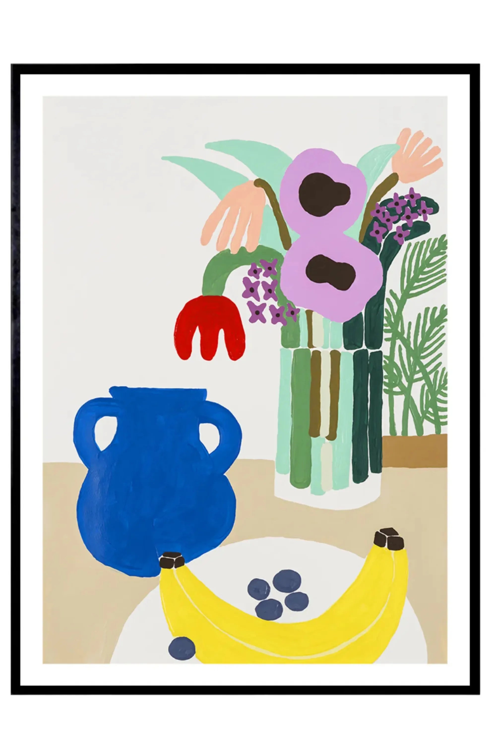 Blueberries and Banana
