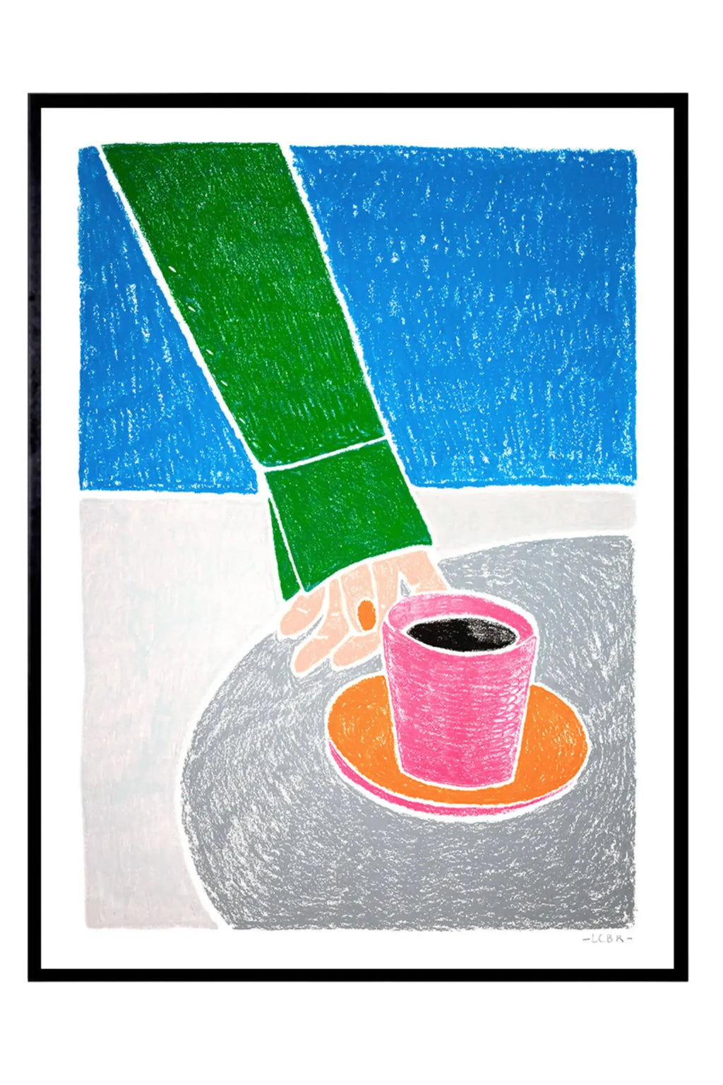 Café en Terrasse - Art Print - THAT COOL LIVING