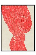 The Line – Red - Art Print - THAT COOL LIVING