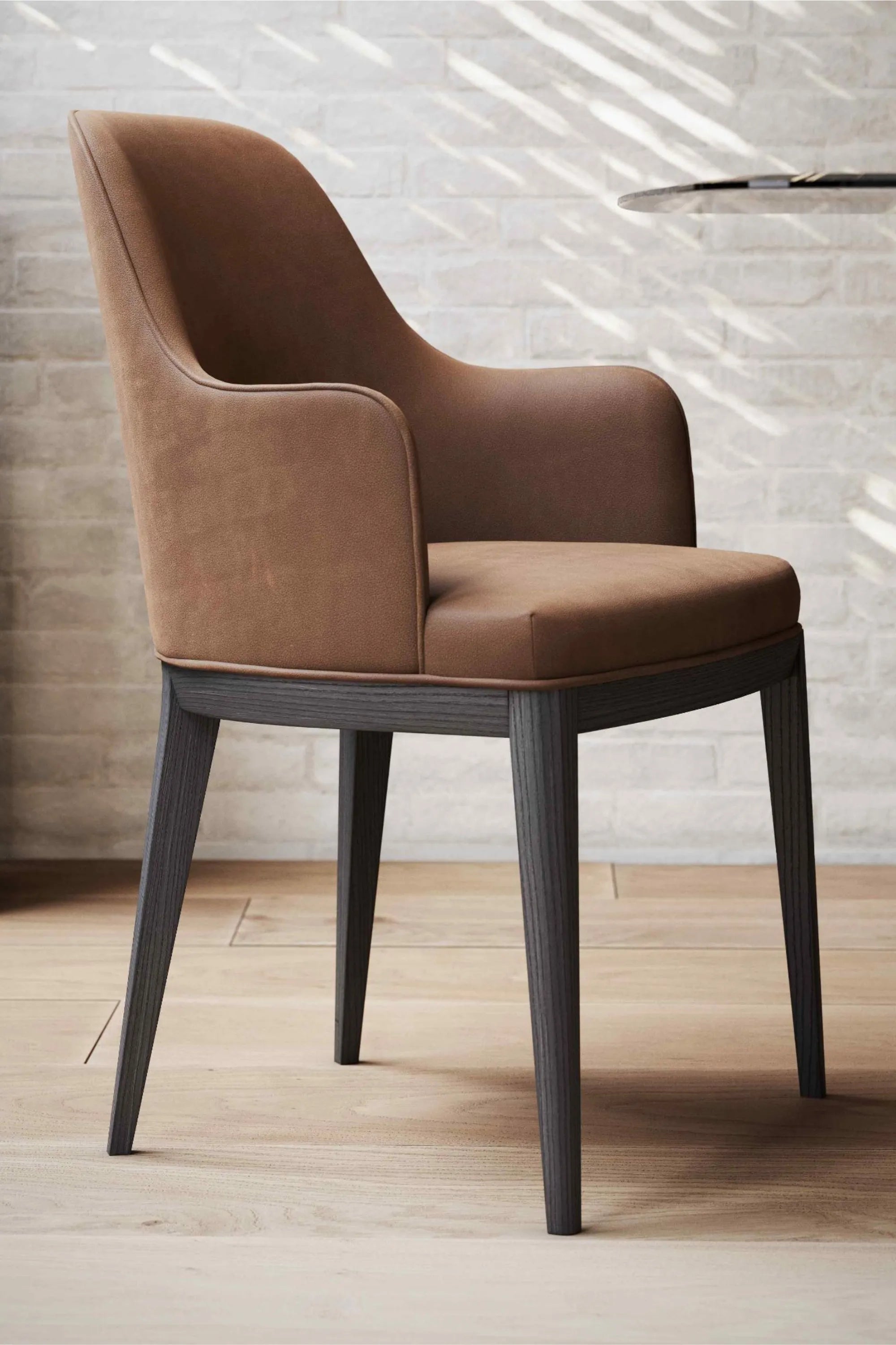 Anna Chair With Armrest - Wood - THAT COOL LIVING